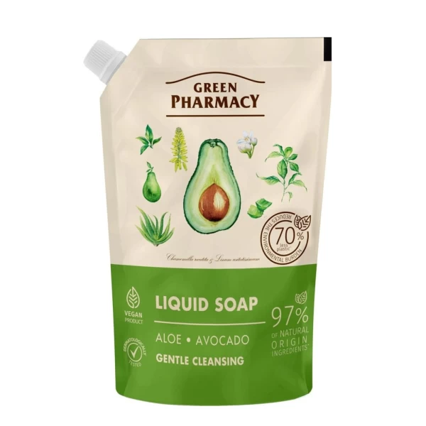 Farmacia Verde Sapun lichid Aloe si Avocado 460 ml rez - image 1