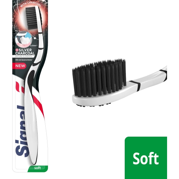 Signal Зубная щетка Древесный уголь Мягкая UA - image 2