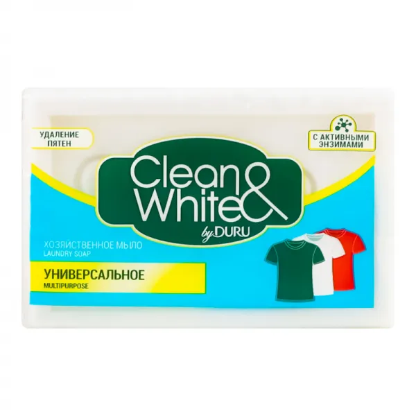 Duru Clean & White Хозяйственное мыло Multipurpose 120 г - image 1