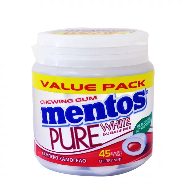 Mentos Pure Frash Guma de mestecat 90g cu gust de visina - image 1
