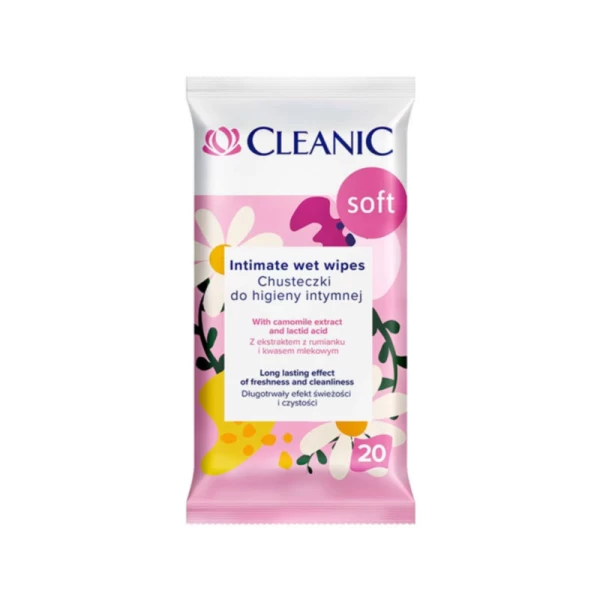 Cleanic Soft servetele umede pentru igiena intima 20 buc - image 1