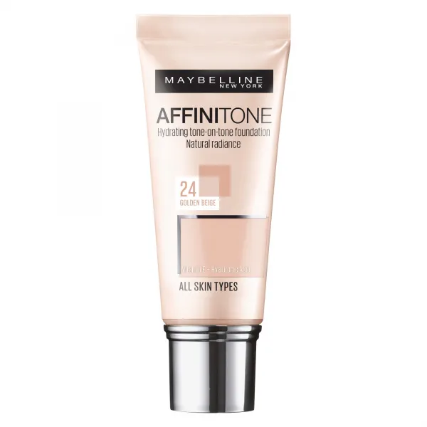 Fond de ten Affinitone, 24 Gold Beige, 30 ml, Maybelline - image 1