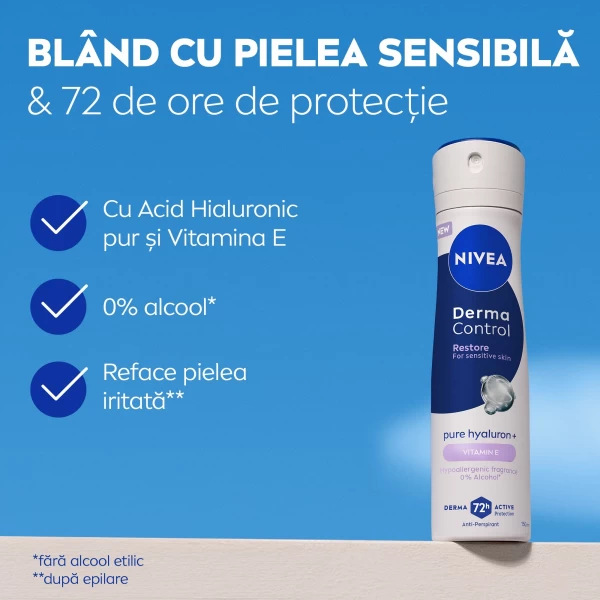 Nivea Derma Control Deodorant spray Restore 150ml - image 3