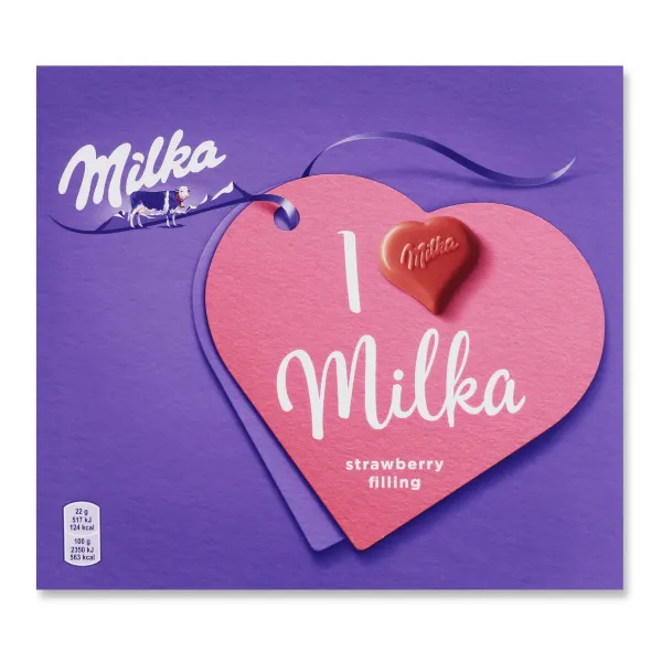 Milka Ciocolata cu umplutură de cremă și căpșuni în ciocolată cu lapte 5x22g - image 1