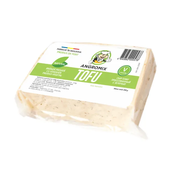 Brinza Tofu cu verdeata 200 gr Angromix - image 1