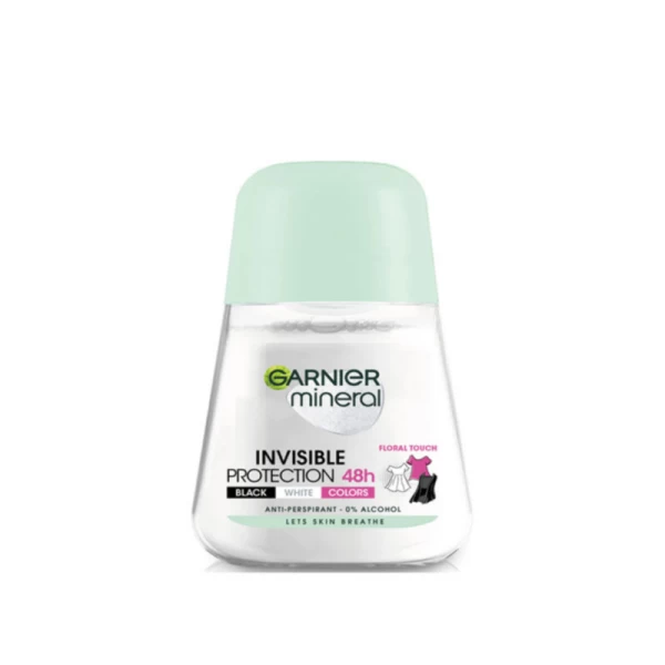 Шариковый дезодорант-антиперспирант Garnier Mineral Invisible Fresh для женщин, 50 мл - image 1