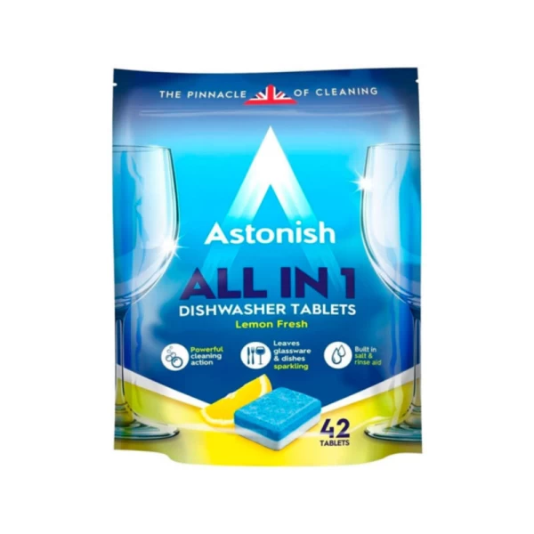 Astonish Таблетки для посудомоечной машины All in One, 42 шт - image 1