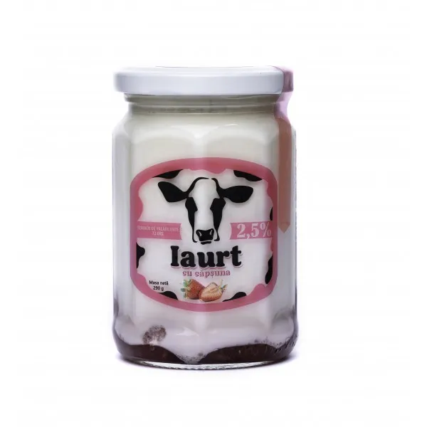 Йогурт ферментированный Lattese 2,5% 290 гр Клубника - image 1