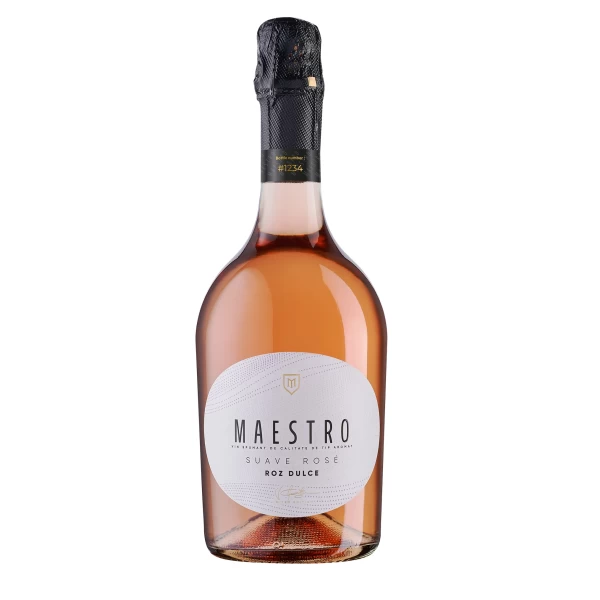 Maestro Вино игристое Suave Rose росовое сладкое 0,75л - image 1
