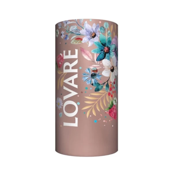 Lovare Ceai 80 g negru si verde Splashes of Champagne, capsuni si petale de albastrele - image 2