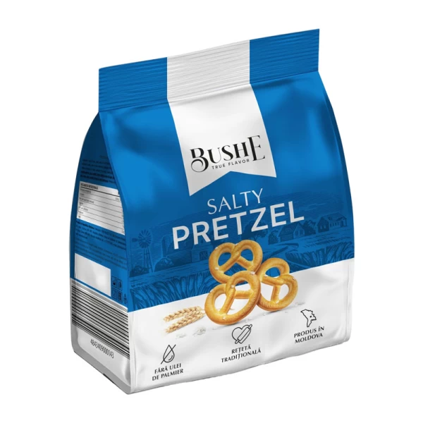 Bushe True Flavor Pretzel cu sare de mare 150 g - image 1