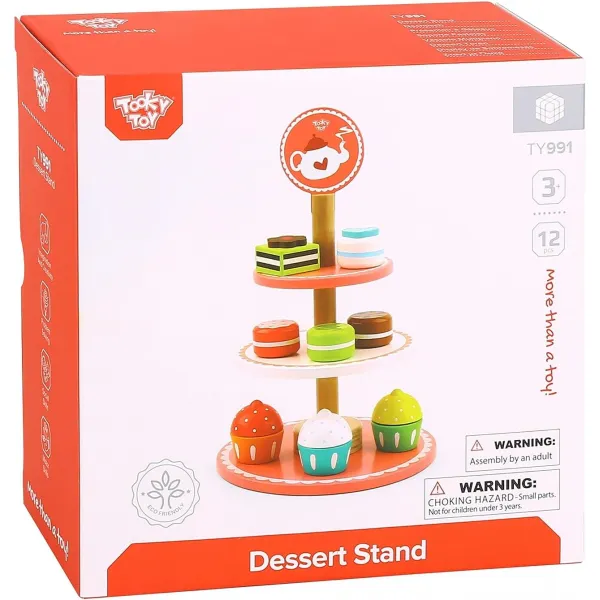 Jucarie farfurii cu deserturi din lemn TY991 - image 3