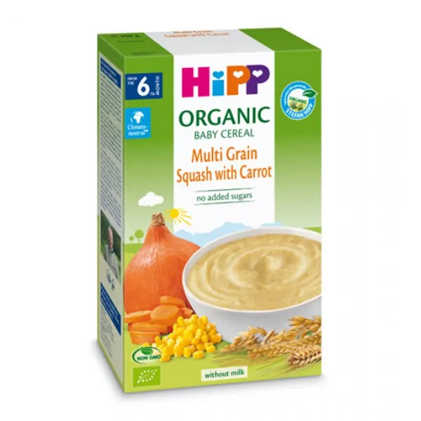 HiPP Terci de cereale organice fără lapte 5 boabe cu dovleac 200 g - image 1