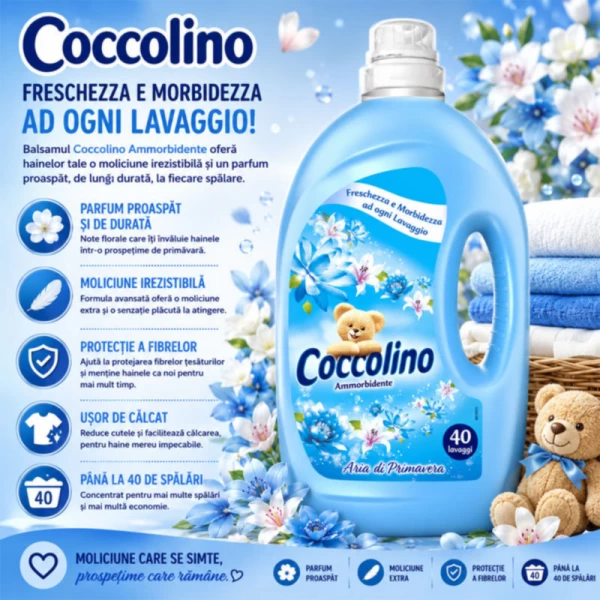 Coccolino Кондиционер для белья 3л Весенний аромат (40 стирок) - image 2
