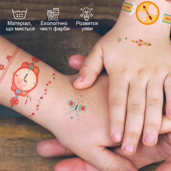 Tatuaje temporare pentru fetite Ceas si bratara - image 7