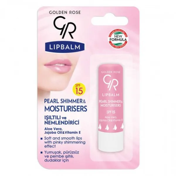 Golden Rose Бальзам для губ Lip Balm Pearl & Shimmer SPF15 - image 1