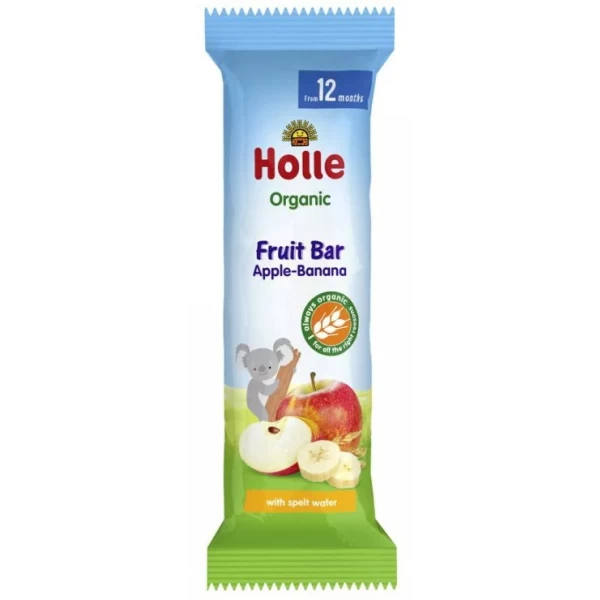 Holle Батончик  Яблоко и банан с 12 месяцев, 25 г - image 1
