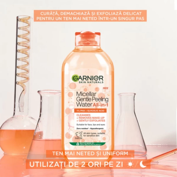 Garnier Naturals Apa micelara cu efect exfoliant delicat, 400 ml - image 2