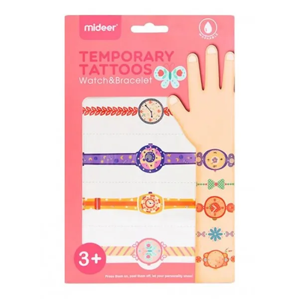 Tatuaje temporare pentru fetite Ceas si bratara - image 3