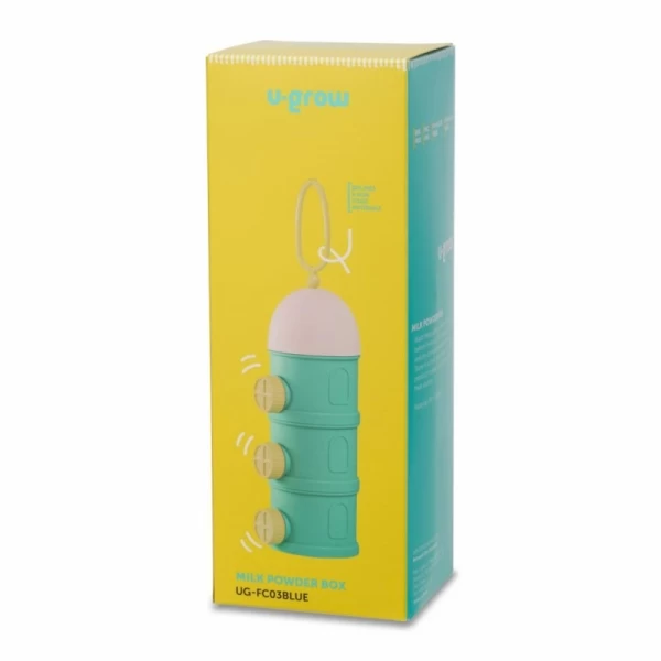 Container pentru lapte praf cu maner si 3 compartimente, U-grow - image 1