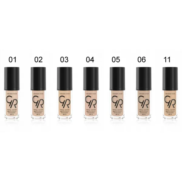 Golden Rose Fond de ten Total Cover 2in1 002 30ml - image 2