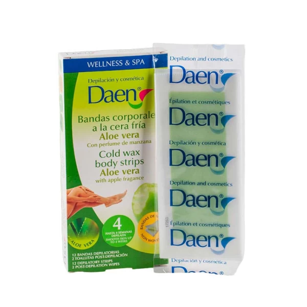 Daen Benzi depilatoare pentru corp Aloe Vera 16 buc - image 2