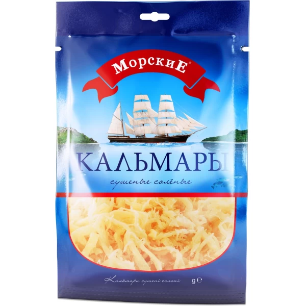 Морские Кальмар соленый, сушеный 90г - image 1
