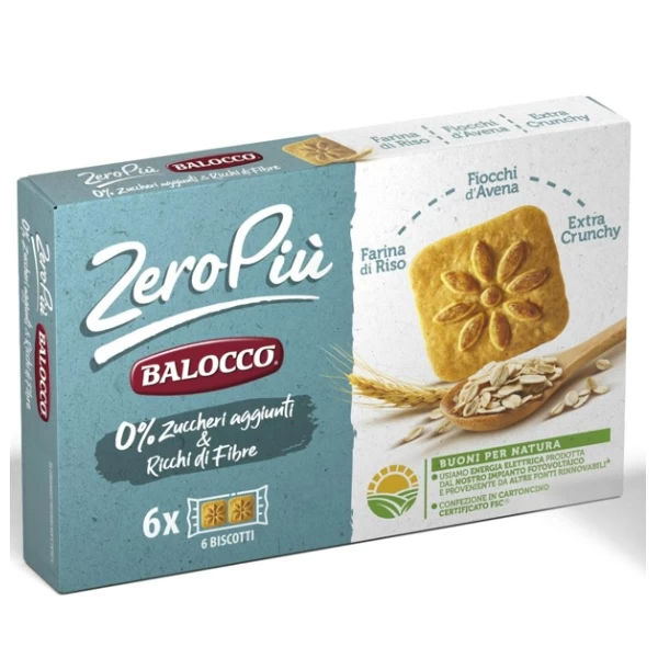 Balocco Biscuiti Zero ovaz si orez 230 g - image 2