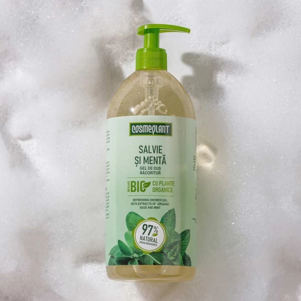 Cosmeplant Gel de dus Racoritor Salvie si Menta 1000 ml - image 2