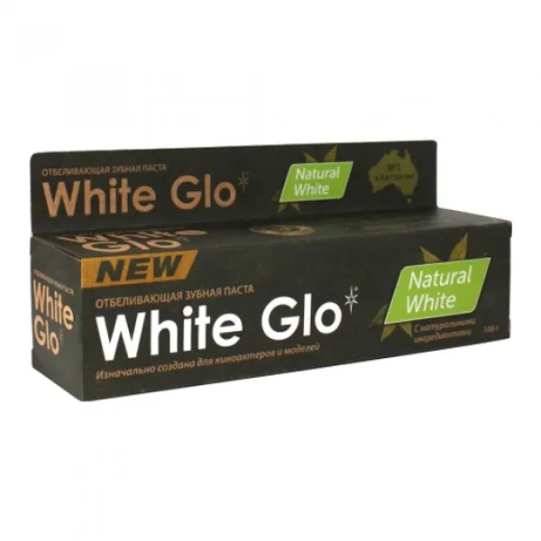 White Glo pasta de dinti 100gr inalbitoare Natural White - image 1