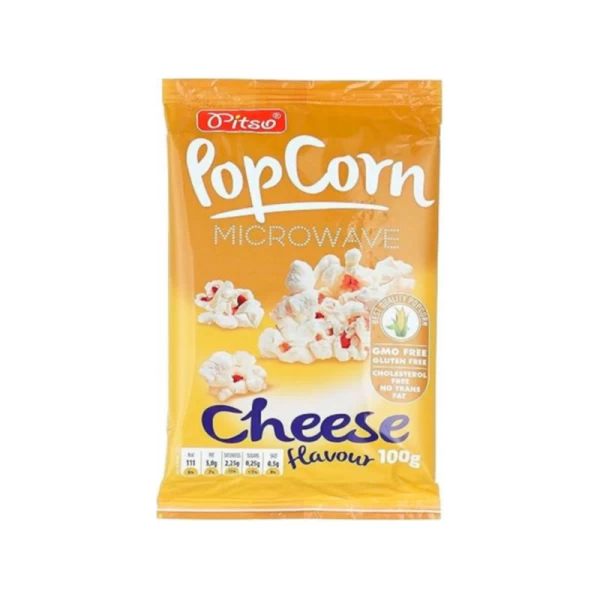 Pitso Pop Corn Microunde cu Cascaval 100g - image 1