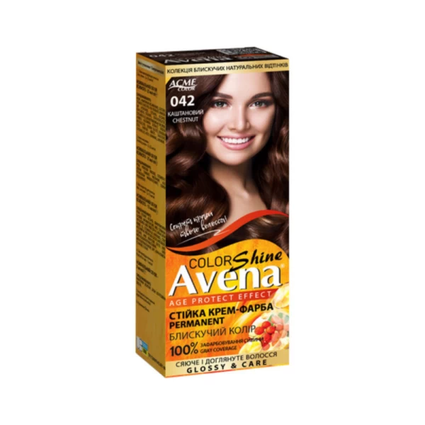 Vopsea pentru par ACME Riabina Avena, 042 - Castaniu, 100 ml - image 1