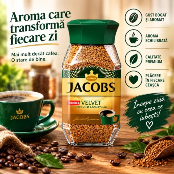 Jacobs Velvet Cafea solubila sublimata 190 g - image 3
