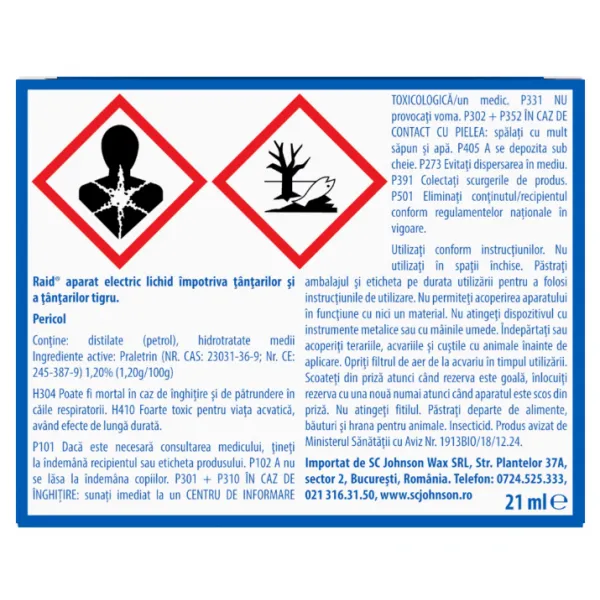 Raid Spray impotriva insectelor taratoare cu eucalipt 400 ml - image 3