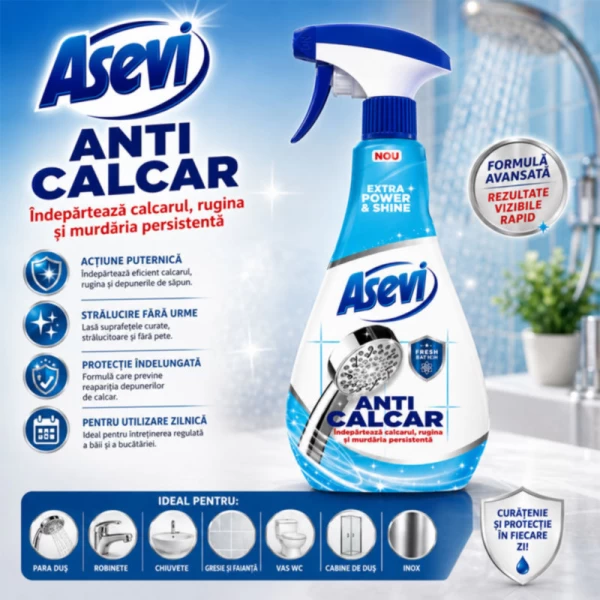 Asevi spray de curatat Anticalcar 750ml - image 2