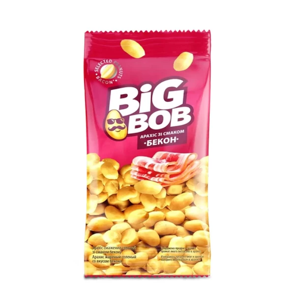 Арахис жареный соленый Бекон Big Bob 60г - image 1