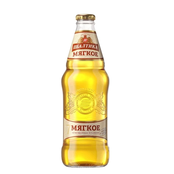 Балтика Пиво Мегкое №7 0,44л ст. - image 1