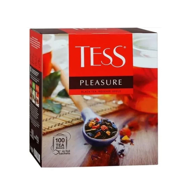 Tess Ceai negru cu macese si mar, frunze Pleasure 100g - image 2