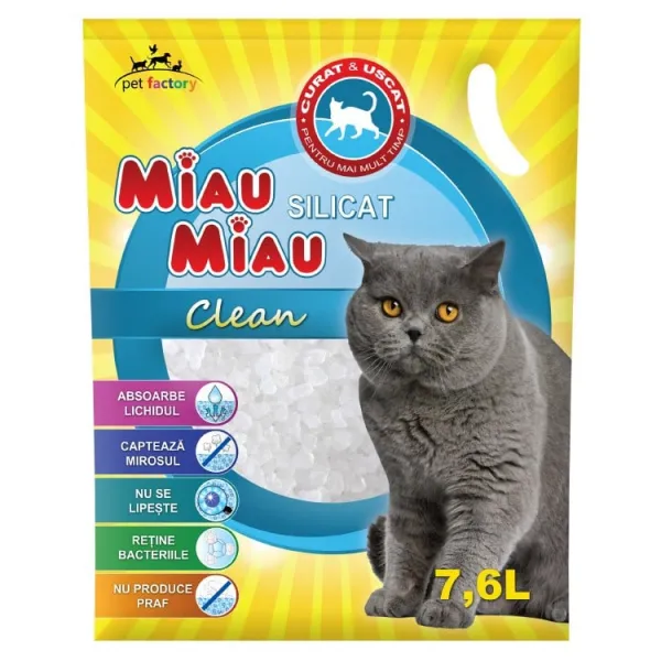Miau Miau Asternut silicatic 7,6 L, Clean - image 1