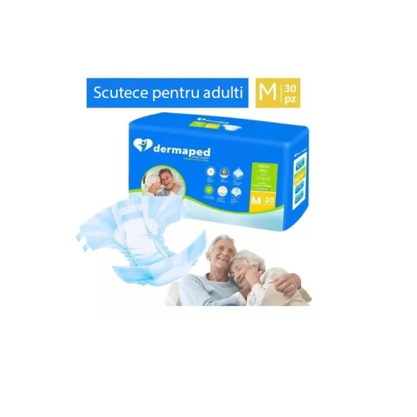 Dermaped Подгузники для взрослых M, 85-125 см, 30 шт - image 2