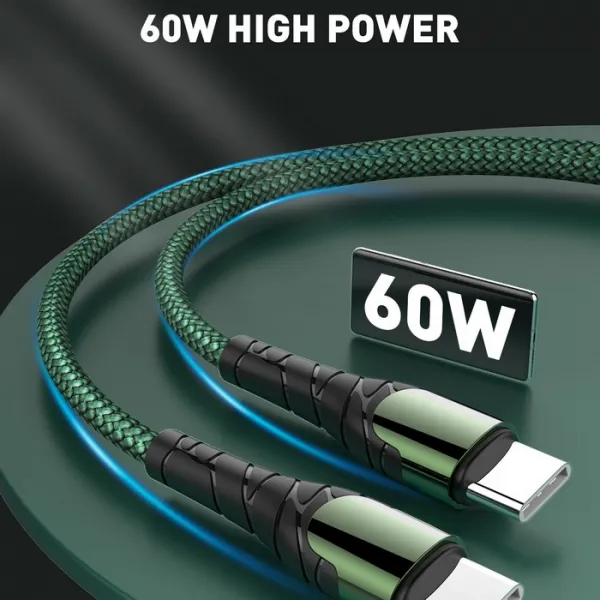 Cablu usb, TYPE-C-TYPE-C, 1m, 65 W - image 3