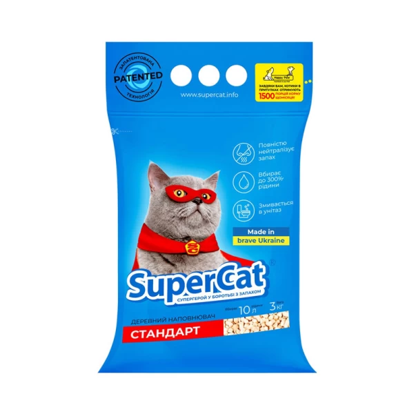 SuperCat Aromat asternut pentru pisici 3kg - image 1