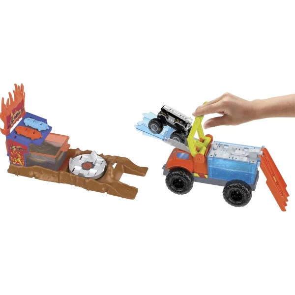 Игровой набор с 5-Alarm Rescue серии Monster Trucks Color Shifters Hot Wheels - image 4