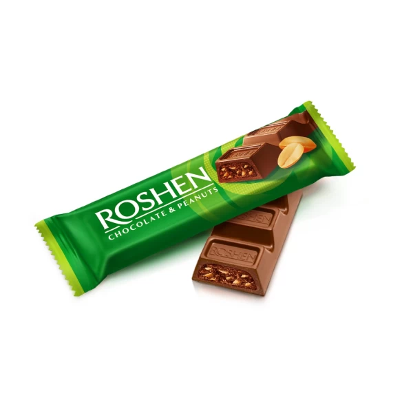 Батончик Roshen Chocolate & Peanuts молочно-шоколадный 29г - image 2