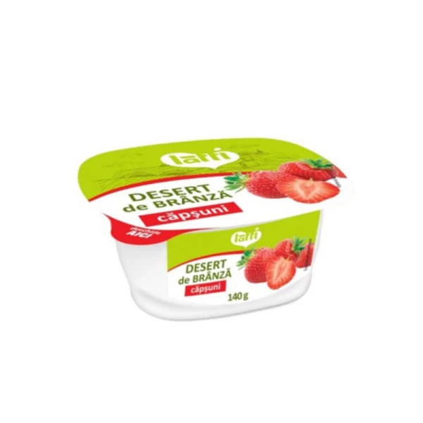 Latti Desert de branza cu capsuni 6,5%, 140 g - image 1
