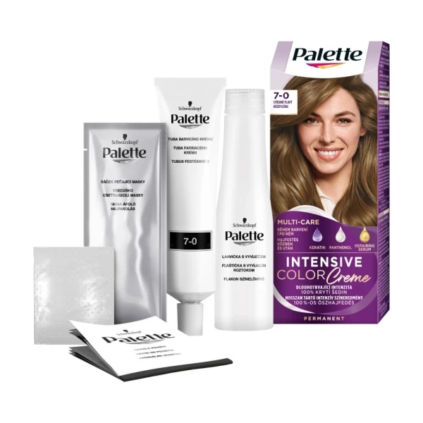 Palette Vopsea de par Intensive Color Cream 7-0 (N6) Blond Mediu, 110 ml - image 2