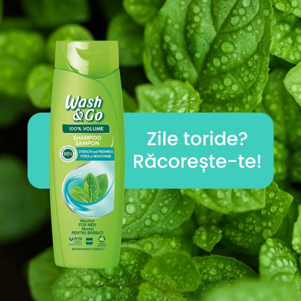 Wash&Go Sampon 360ml cu extract de Musetel - image 3