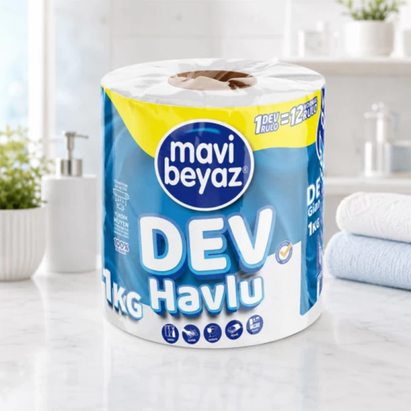 Mavi Beyaz бумажные полотенца 1 рул Мега 1 кг - image 2
