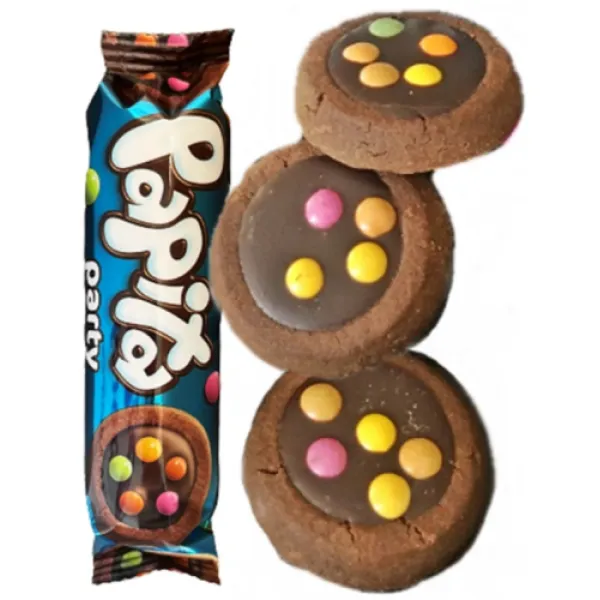 Печенье Solen Papita Party с какао/темным шоколадом/драже-конфетами, 63г - image 2