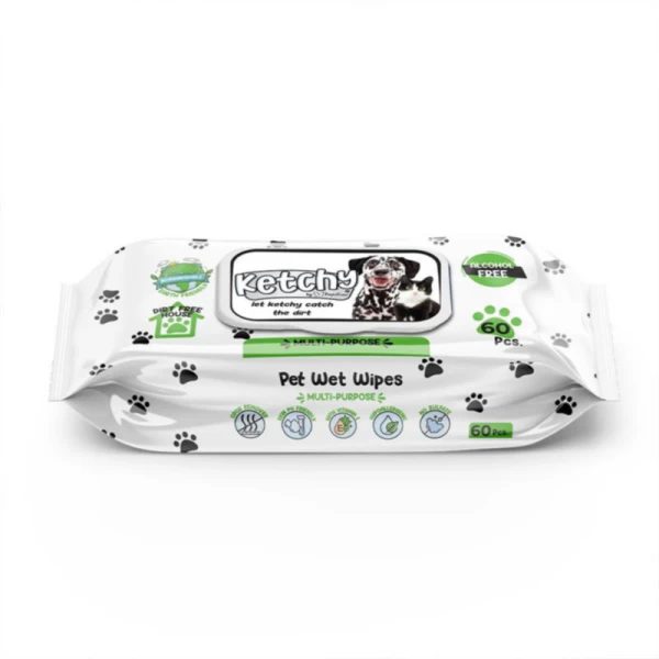 Ketchy servetele umede pentru animale 60 buc - image 1